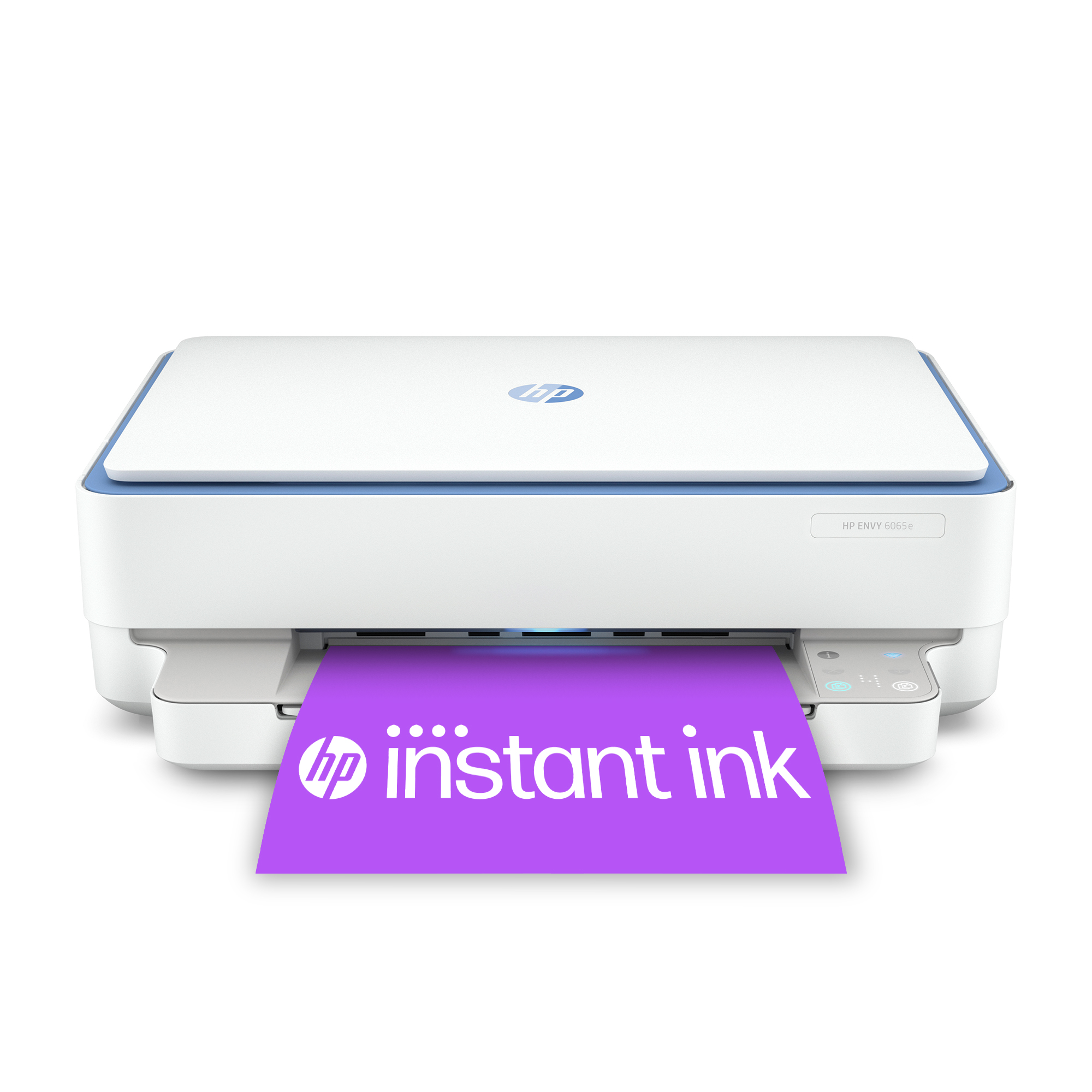 2026 HP – ENVY 6065e Wireless All-in-One Inkjet Printer with 6 months of Instant Ink included with HP+ – White