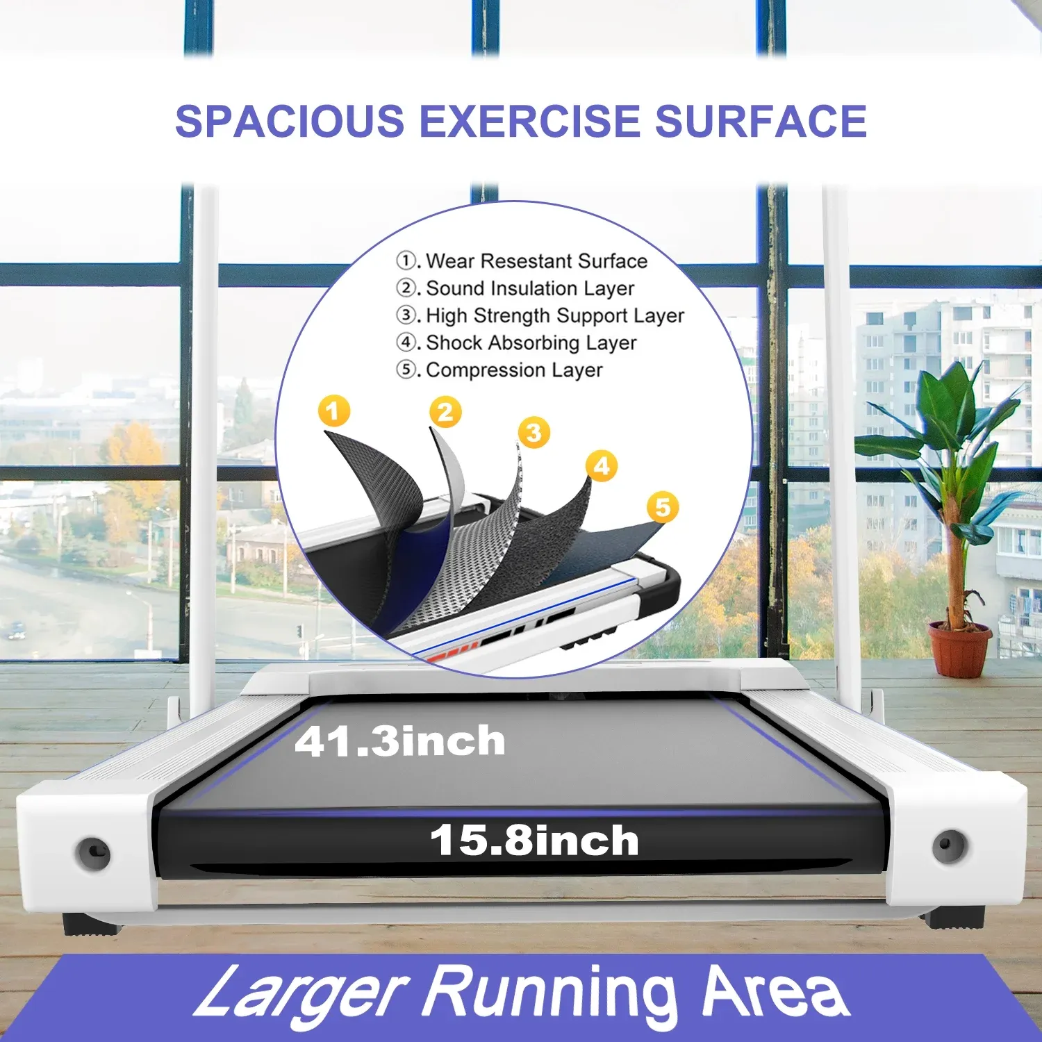 Dcenta FYC 2 in 1 Under Desk Treadmill - 2.5 HP Folding Treadmill for Home, Installation-Free Foldable Treadmill Compact Electric Running Machine, Remote Control & LED Display Walking Running Joggi