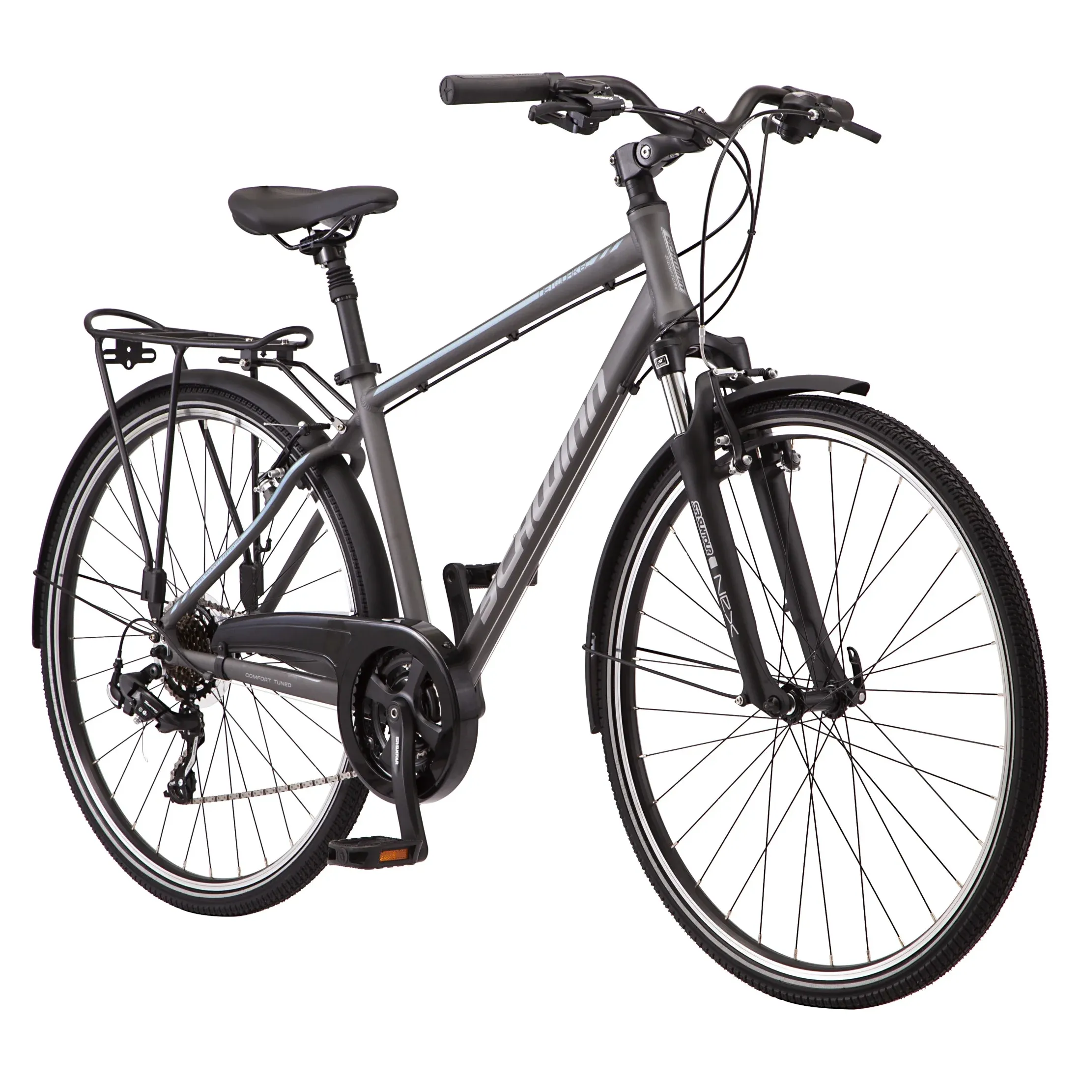 Schwinn Network 6c Hybrid Bike, 21 Speeds, Large 19.5