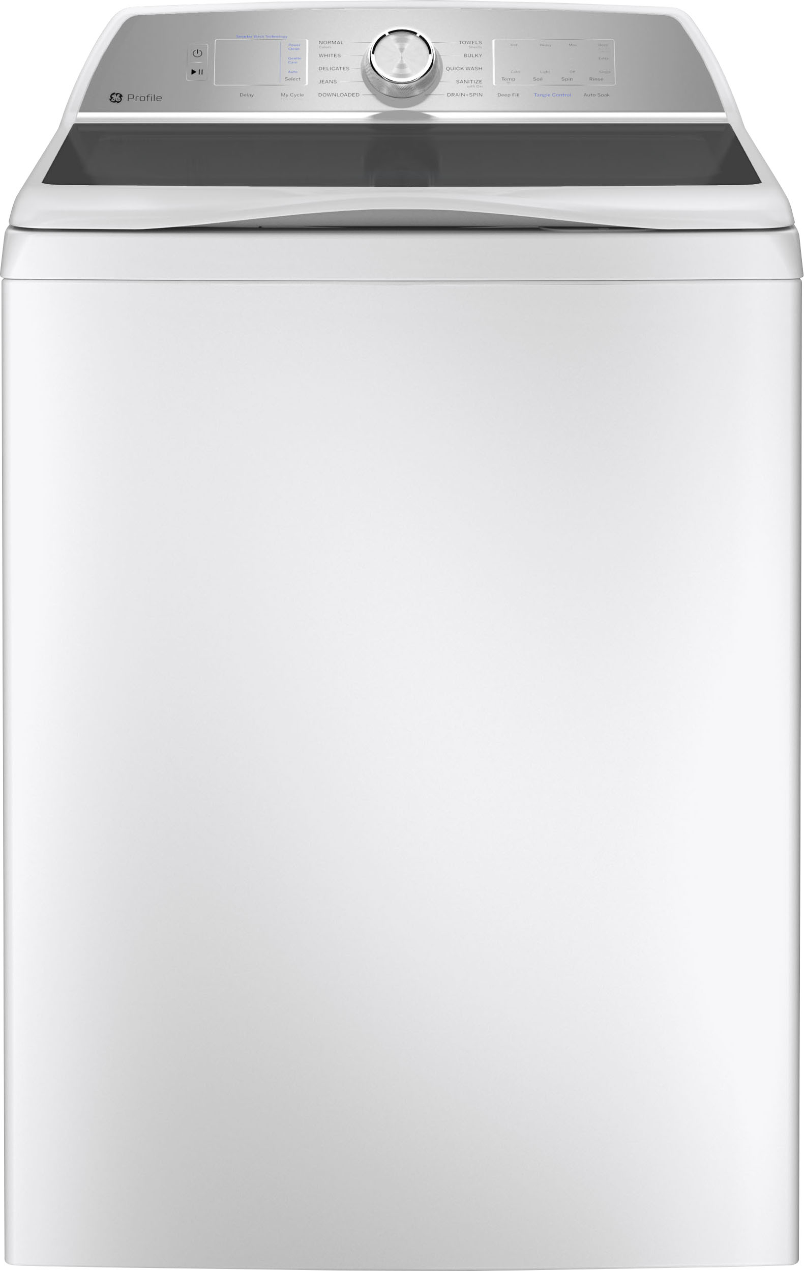2026 GE Profile – 5.0 Cu Ft High Efficiency Smart Top Load Washer with Smarter Wash Technology, Easier Reach & Microban Technology – White