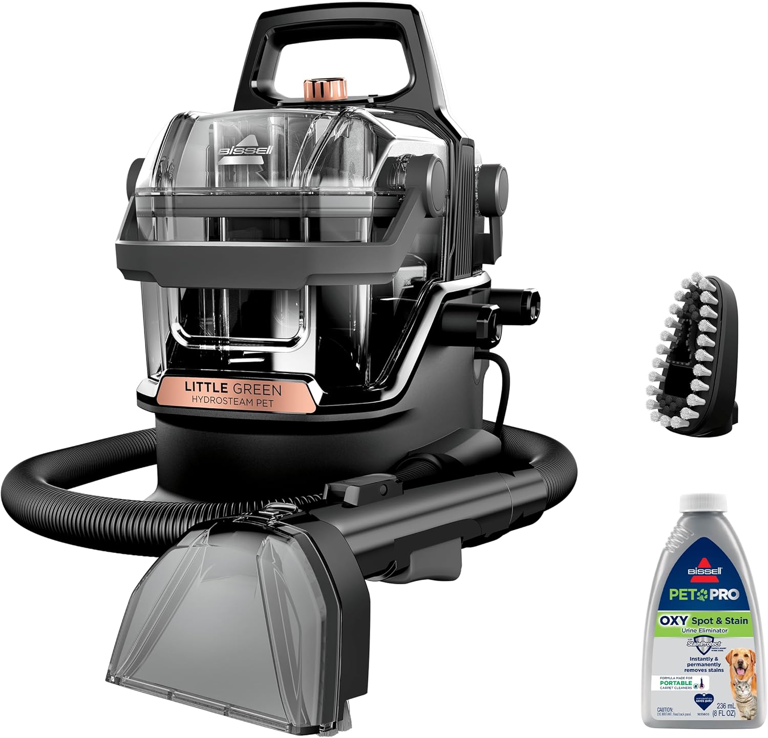 2026 BISSELL Little Green HydroSteam Multi-Purpose Portable Carpet and Upholstery Cleaner  Car and Auto Detailer  3618  Black and Copper Harbor