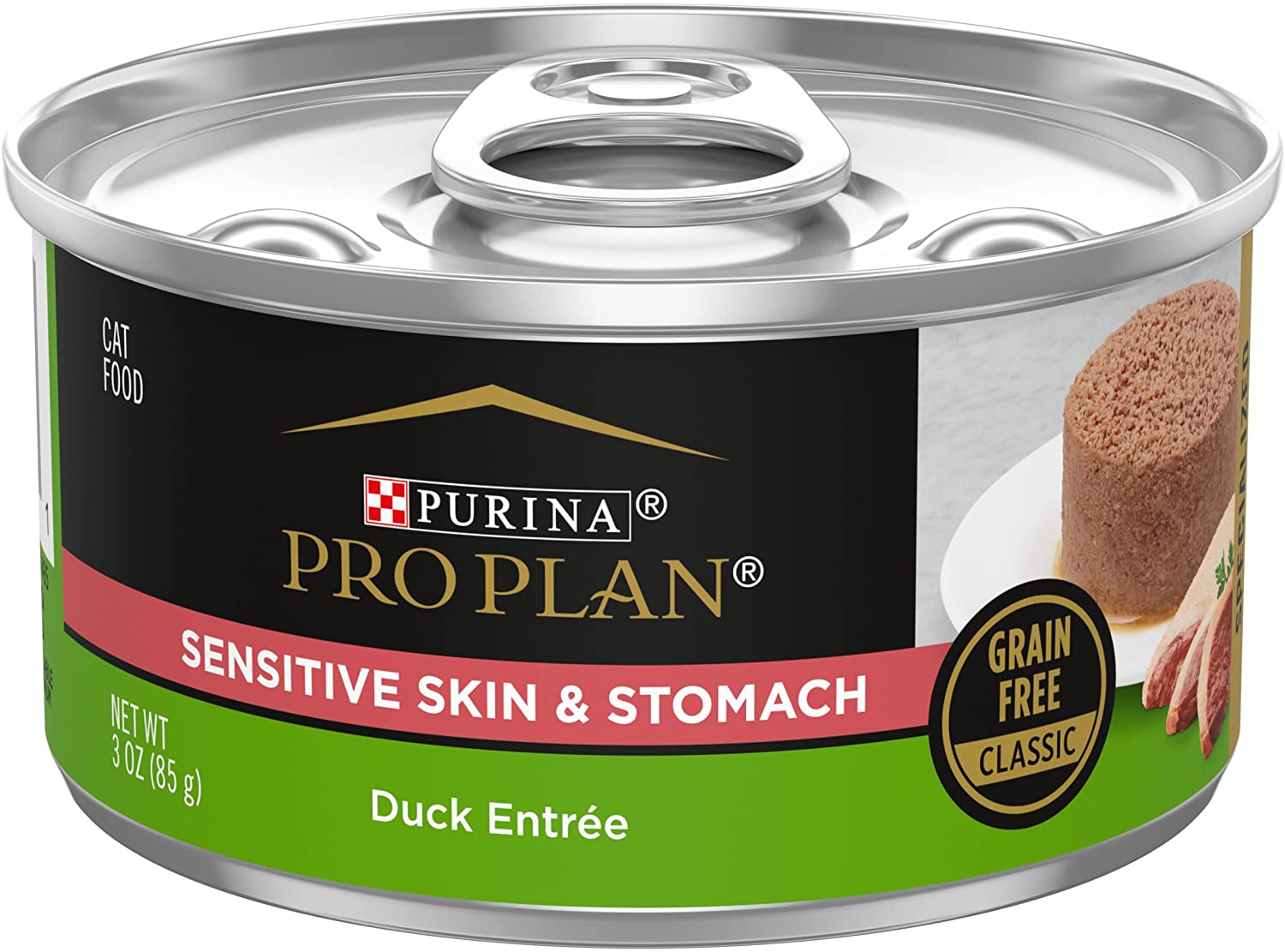 2026 Purina Pro Plan Sensitive Skin and Stomach Wet Cat Food, Sensitive Skin and Stomach Duck Entree ?(24) 3 oz. Pull-Top Cans