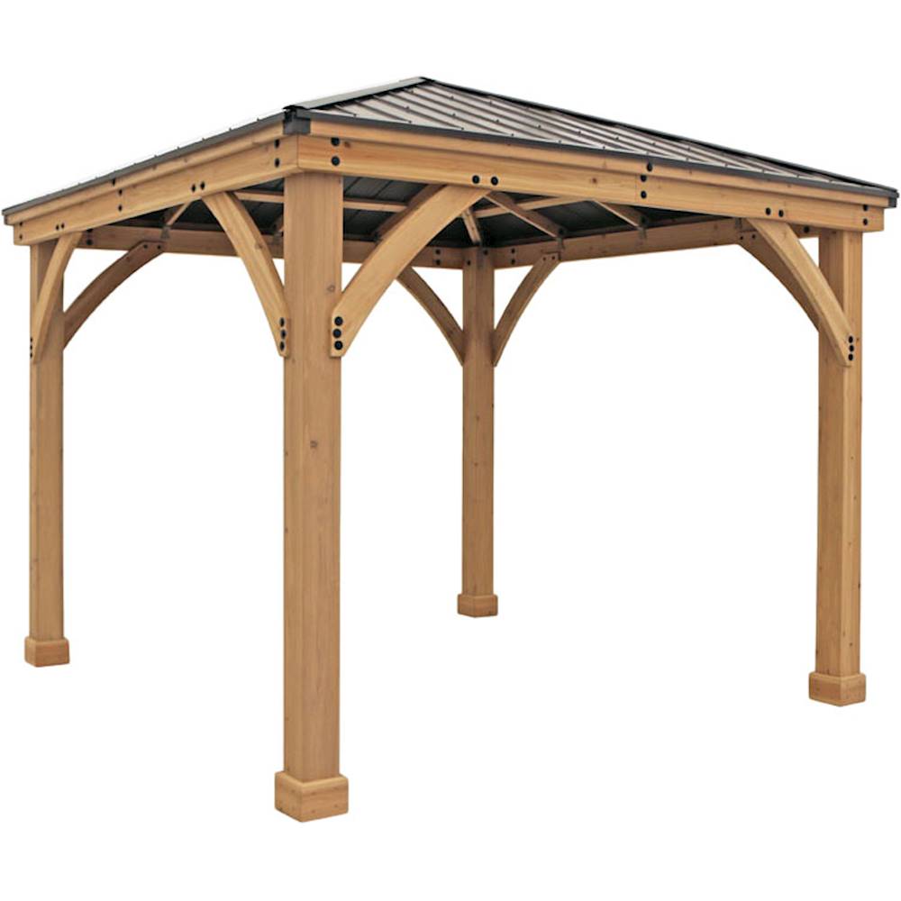 2026 Yardistry – 10′ x 10′ Meridian Gazebo – Coffee Brown