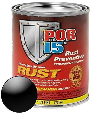 POR-15 Rust Preventive Coating- Semi-Gloss Black - 1 Gl