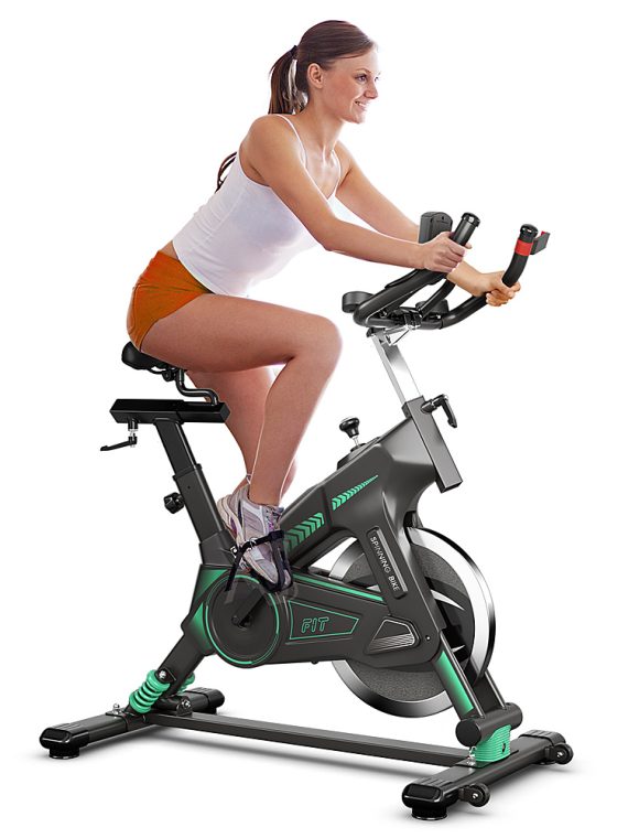 2026 Costway – Stationary Exercise Bike Cycling Bike W/33Lbs Flywheel Home Fitness Gym Cardio – Black