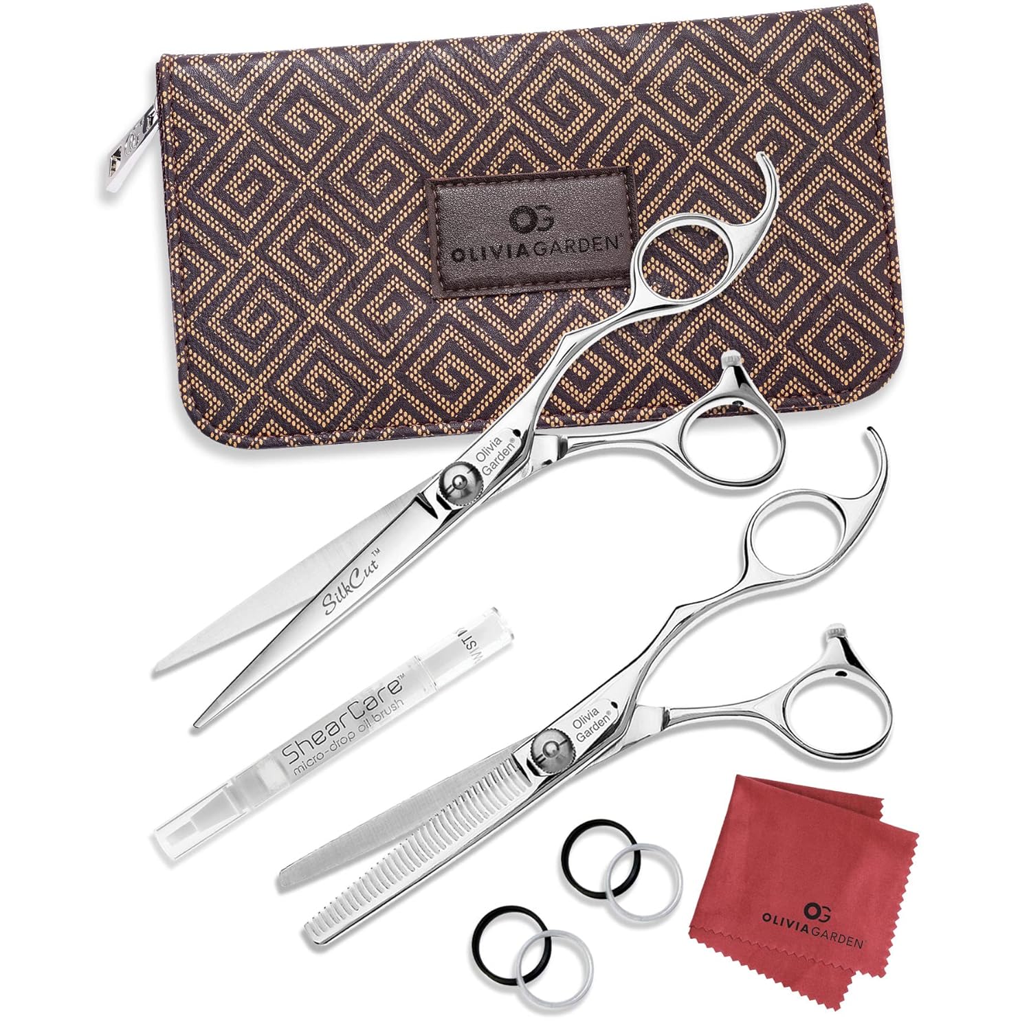 2026 Olivia Garden SilkCut Professional Hairdressing Shear and Thinner Case