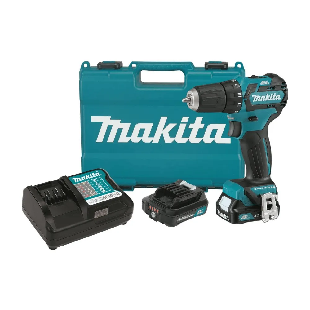 Makita FD07R1 12V MAX CXT Lithium-Ion Brushless Cordless Driver-Drill Kit, 3/8 Inch