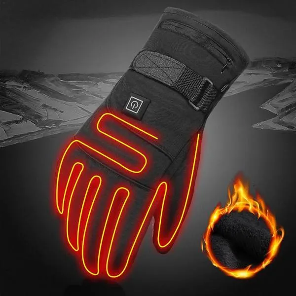 Electric Battery Heated Gloves - Rechargeable Waterproof Touchscreen Support Heated Gloves