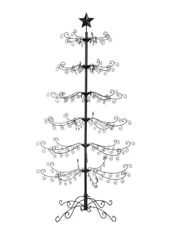 2026 Best Choice Products 6ft Wrought Iron Ornament Display Christmas Tree w/ Easy Assembly, Stand ?Black