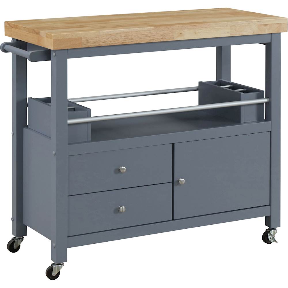 2026 Click Decor – Anson Kitchen Cart – Gray