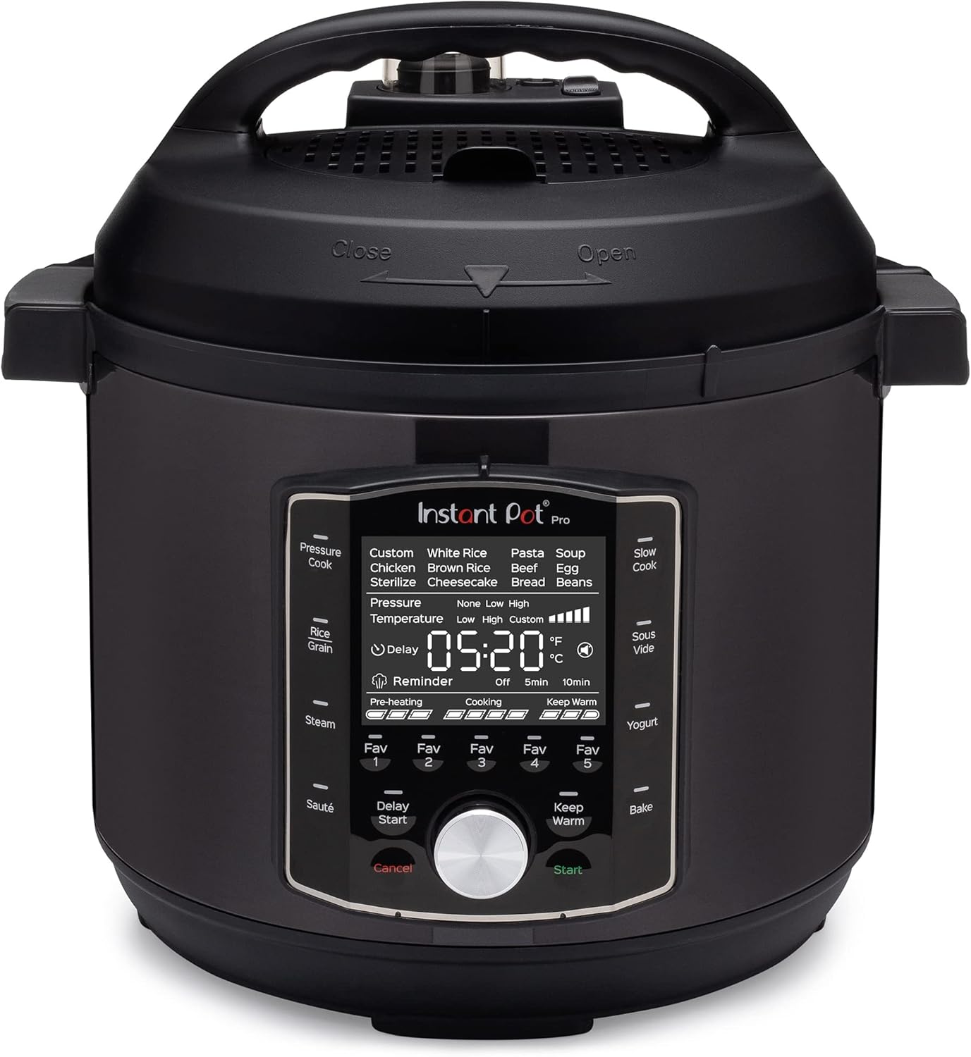2026 Instant Pot Pro 10-in-1 Pressure Cooker  Slow Cooker  Rice/Grain Cooker  Steamer  Sauté  Sous Vide  Yogurt Maker  Sterilizer  and Warmer  Includes App With Over 800 Recipes  Black  6 Quart