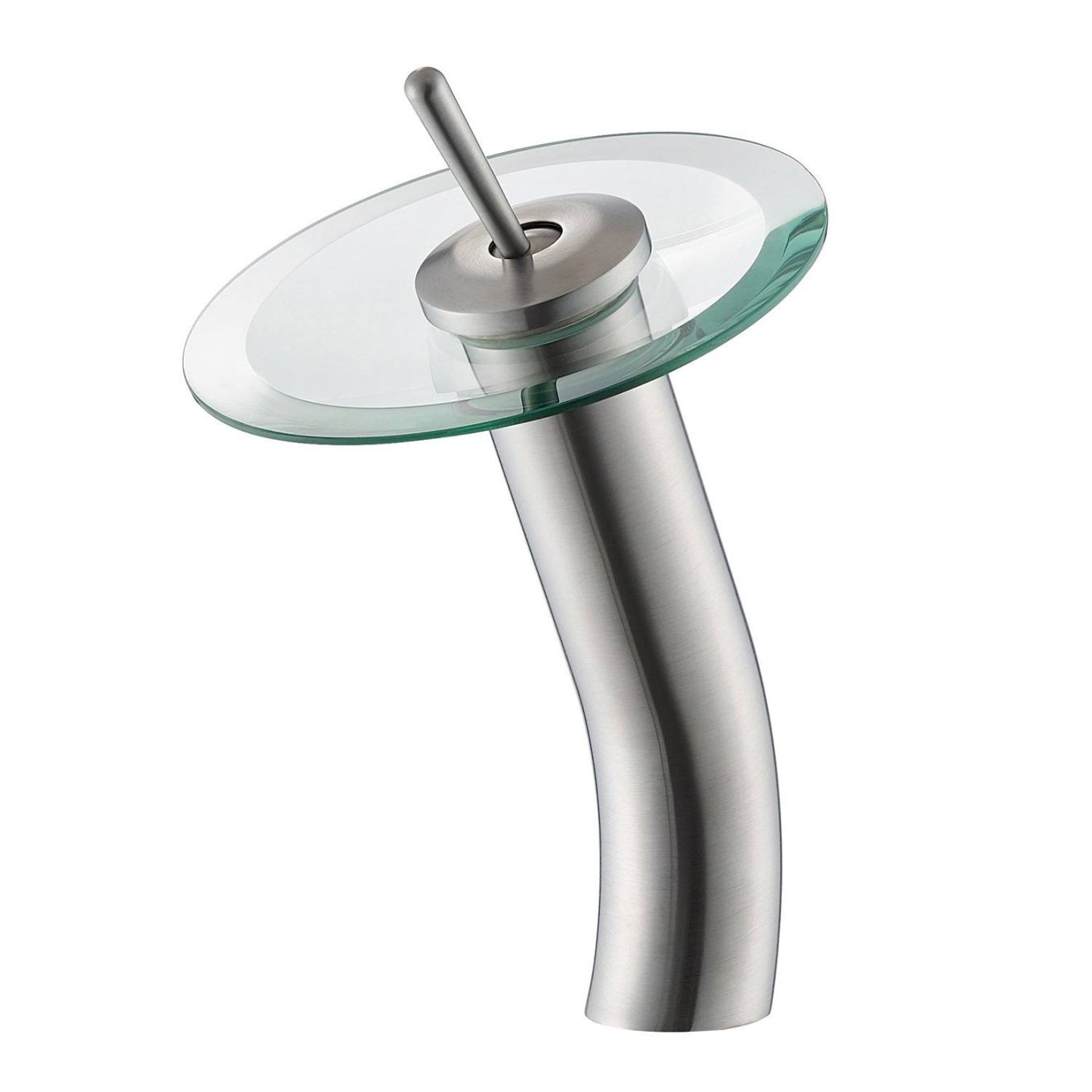 Vinnova Torino Falls Single Hole Bathroom Faucet in Nickel