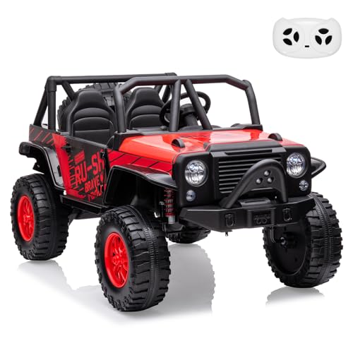 Garvee 2-Seater Ride On Truck for Kid, 24V Battery Powered Kids Car with Remote Control, 19