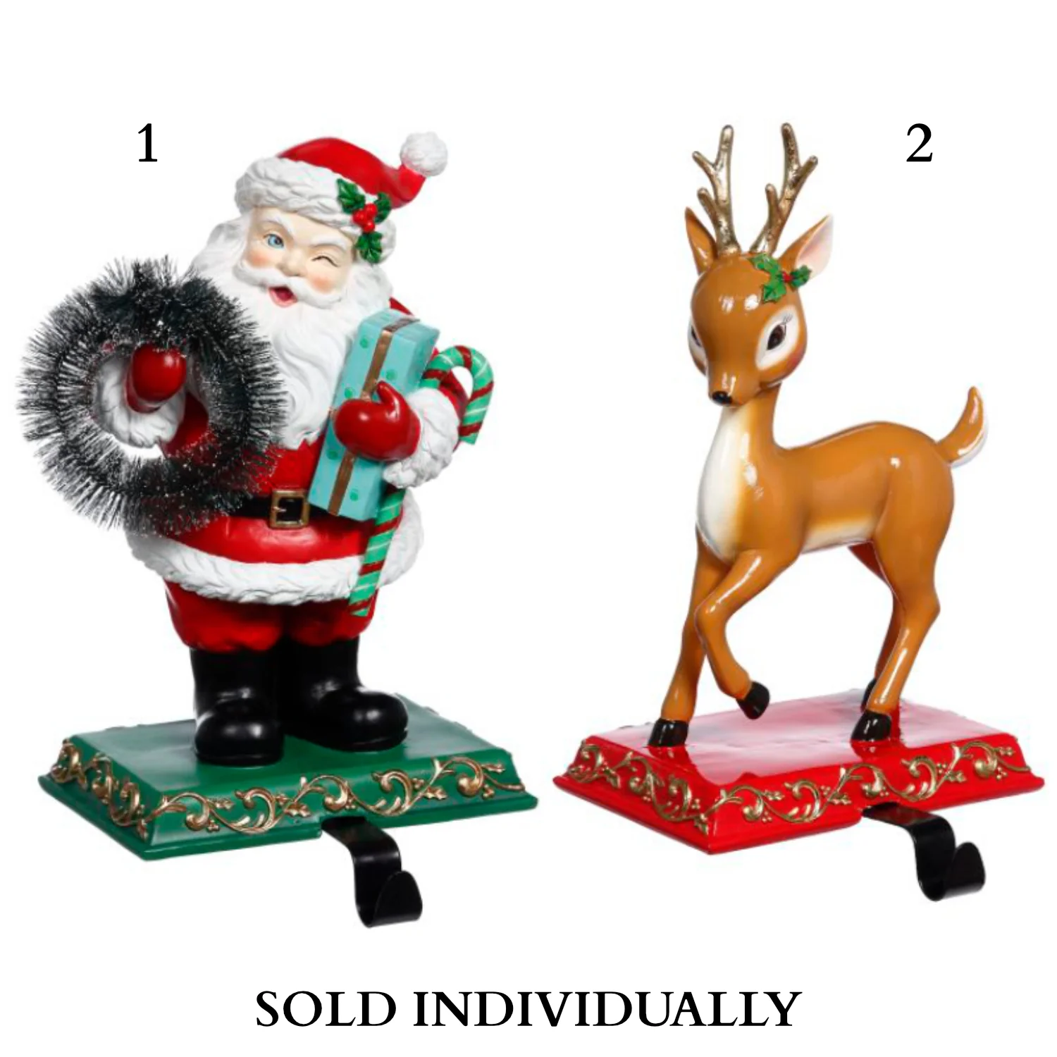 Santa and Deer Stocking Holder, 10-11