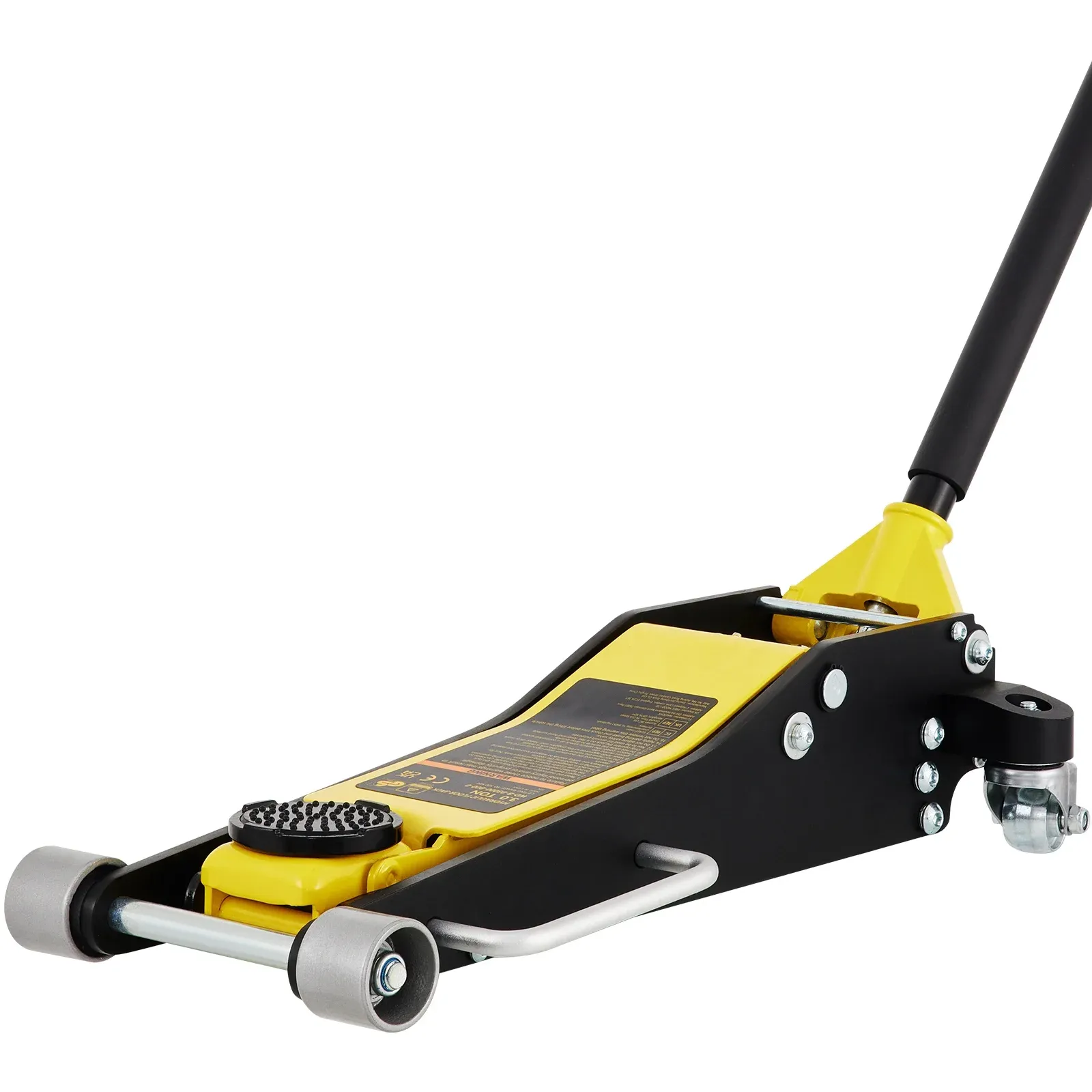 SKYSHALO Low Profile Floor Jack 3 ton (6600 lbs), Dual Piston Quick Lift Pump, 19-11/16