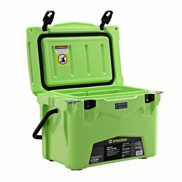 Treeline 20 qt. Roto-Molded Cooler Box, Green, 2811S819