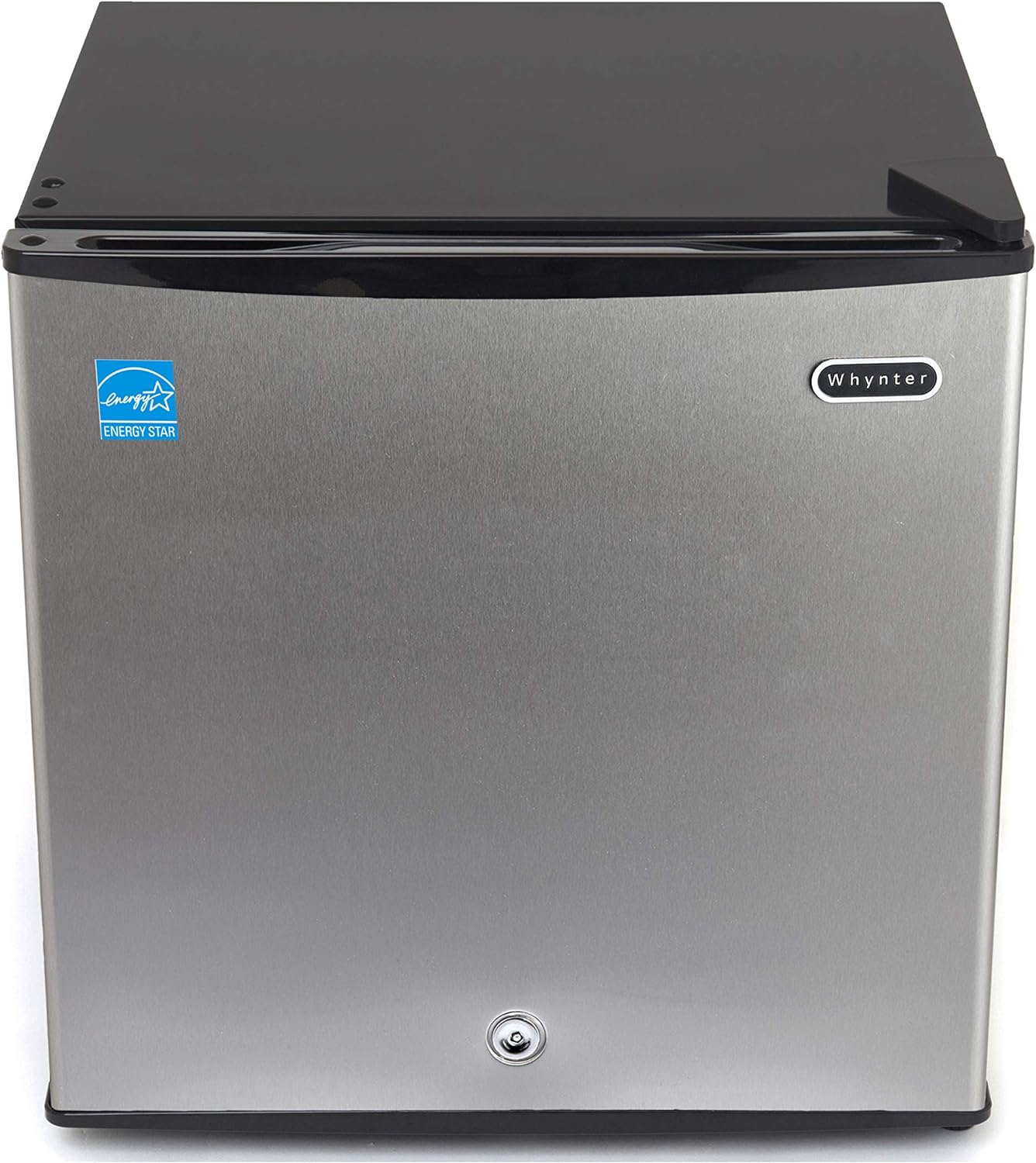 2026 Whynter CUF-112SS Mini  Energy Star Rated Small Upright Freezer with Lock  Stainless Steel -1.1 Cubic Feet