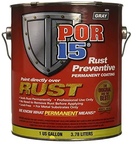 POR-15 Rust Preventive Coating- Semi-Gloss Black - 1 Gl