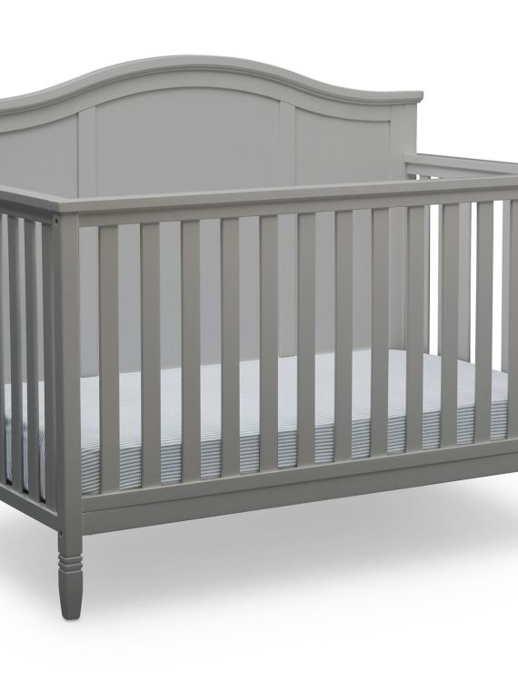 2026 Delta Children Madrid 5-in-1 Baby Crib, Grey
