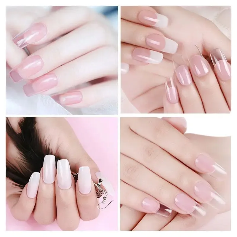 Polygel Nail Kit Fake Nails False Artificial Extension Enhancements