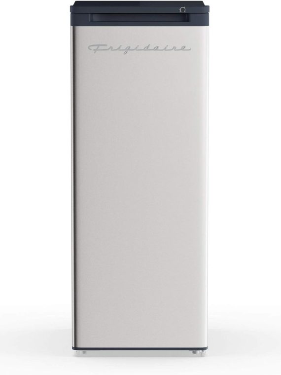 2026 Frigidaire EFRF696-AMZ Upright Freezer 6.5 cu ft Stainless Platinum Design Series Silver