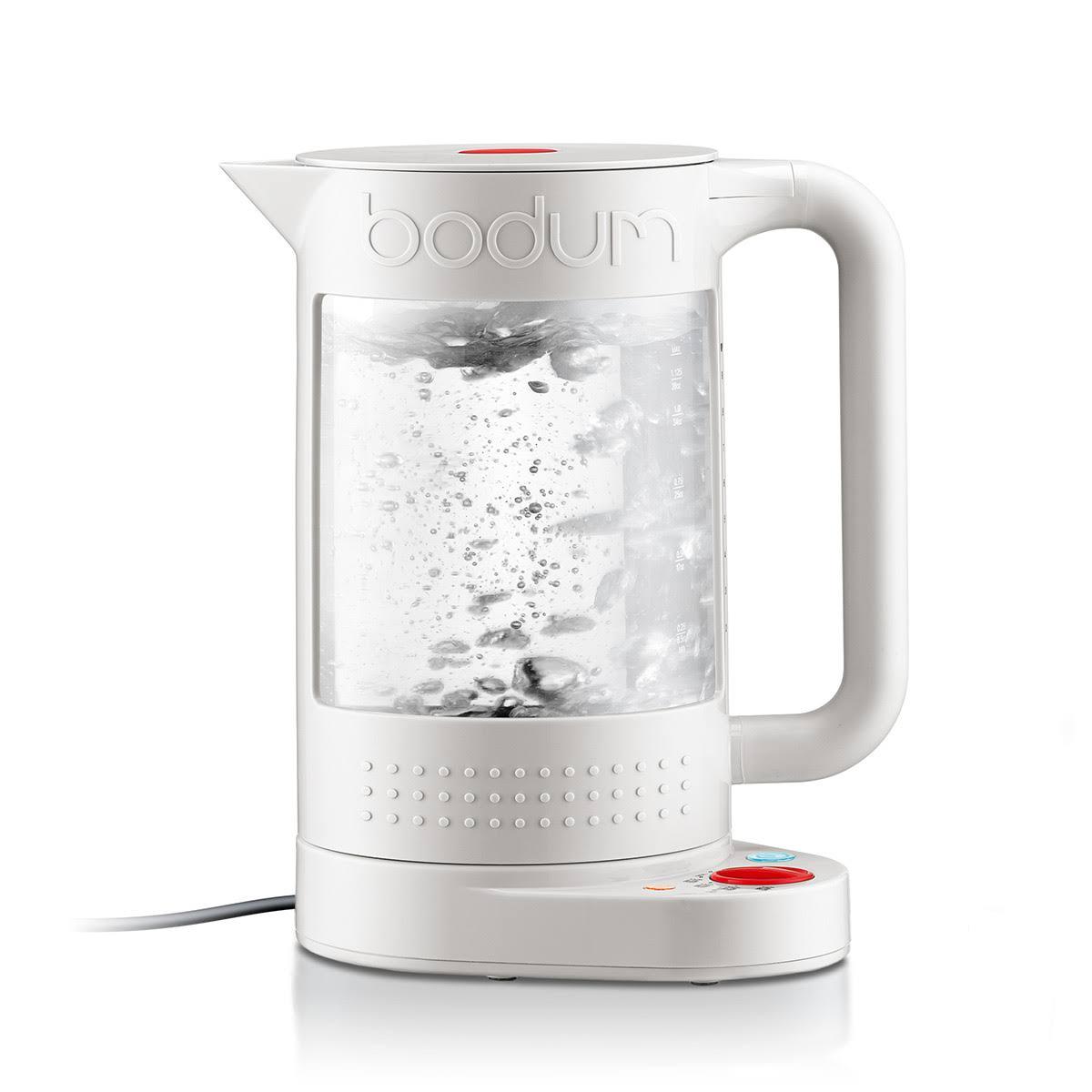 Bodum Bistro Electric Water Kettle, Double Wall with Temperature Control, 1.1 L, 37 oz Off White