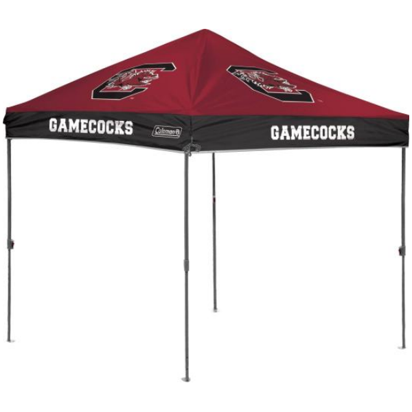2026 University of South Carolina Gamecocks 10 x 10 Straight Leg Canopy with Carry Bag - Rawlings