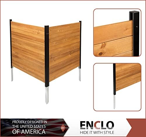 2026 42in H x 38in W (2 Panels) No Dig Enclo Richmond Cedar Wood Privacy Screen  Ideal Outdoor Privacy Wall  Pool Equipment Enclosure  Trash Can Enclosures  Air Conditioner Fence  EC18008