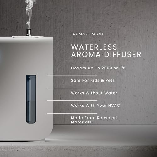2026 Diffuser – Air Machine for Home & Commercial Use  Covers 2000 sq. ft.  Nebulizing HVAC or Portable Large Room Waterless Diffusers 100ml Aroma Oil Included