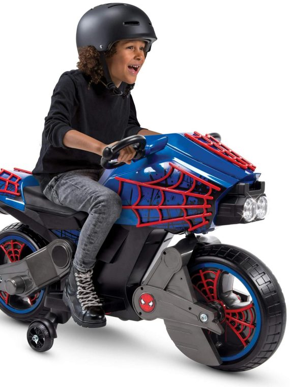 2026 Marvel Spider-Man 6V Battery Powered Motorcycle Ride-on Toy for Boys, by Huffy