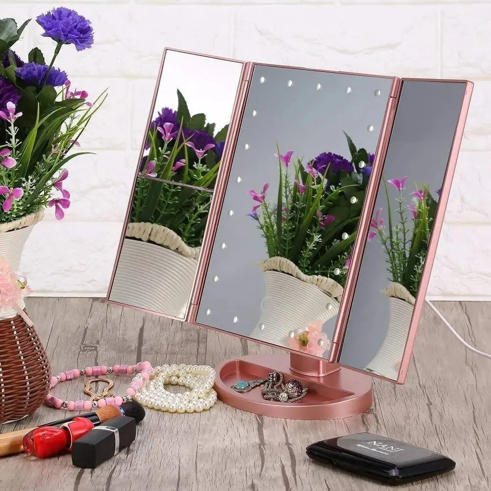 Lighted Makeup Mirror Smart Vanity Mirror With Lights 10X Magnifying