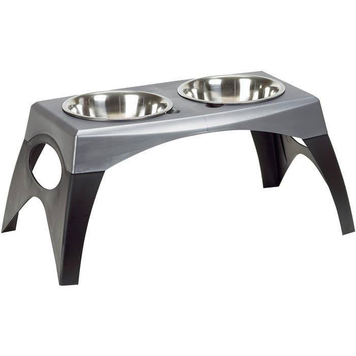 Bergan Extra Large Designer Dog Pet Food u0026 Water Bowl Feeder for Large Breed Dogs