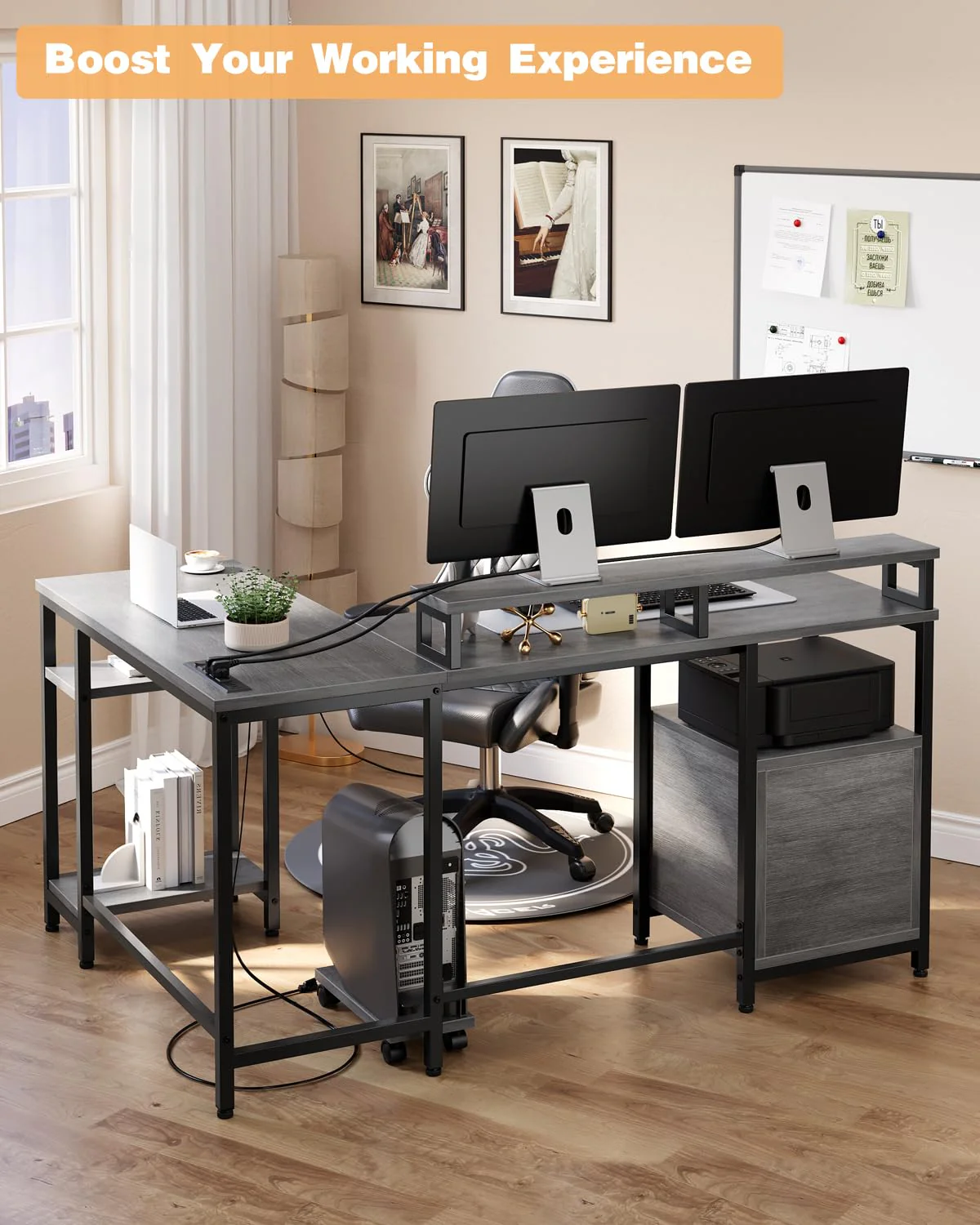 Garvee L Shaped Computer Desk 67