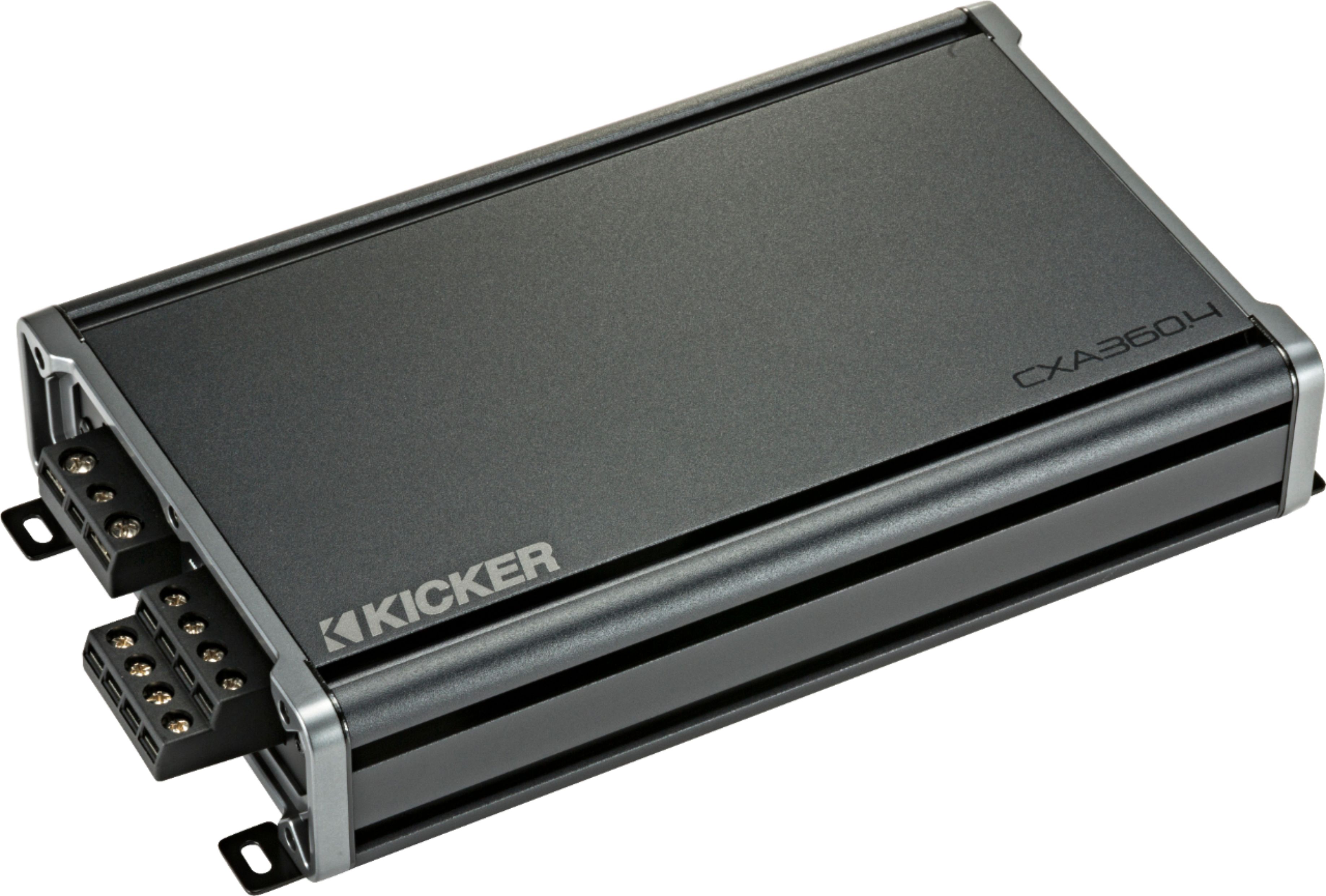 2026 KICKER – CX 360W Class AB Bridgeable Multichannel Amplifier with Variable Crossovers – Black