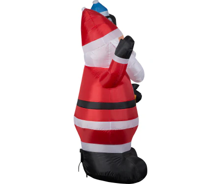 Airblown Inflatable MERRY CHRISTMAS Sign with Santa & Friends