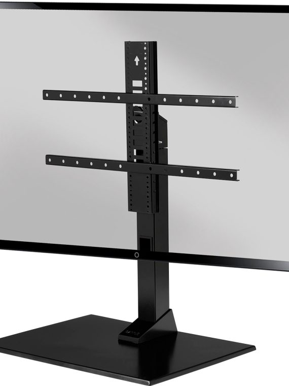 2026 SANUS Elite – Swivel TV Stand for TVs 40′′-86′′ – Sturdy Base with Swivel, Height Adjustment, and Cable Management – Black