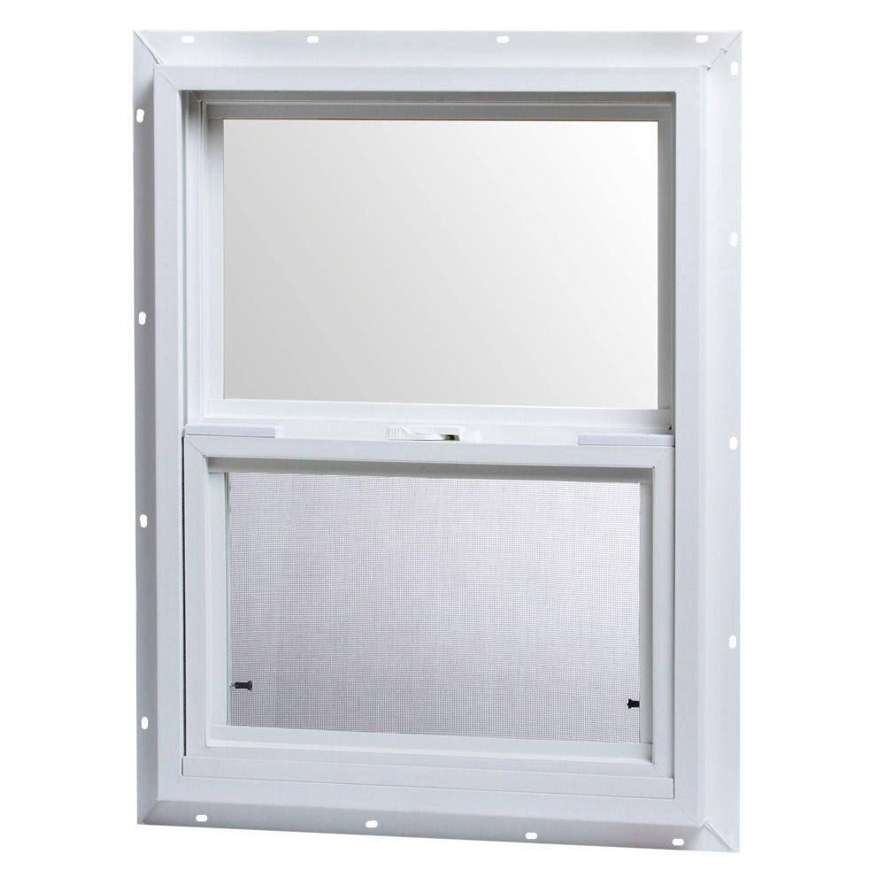 2026 TAFCO Windows 18 in. x 24 in. Single Hung Vinyl Window - White VSH1824