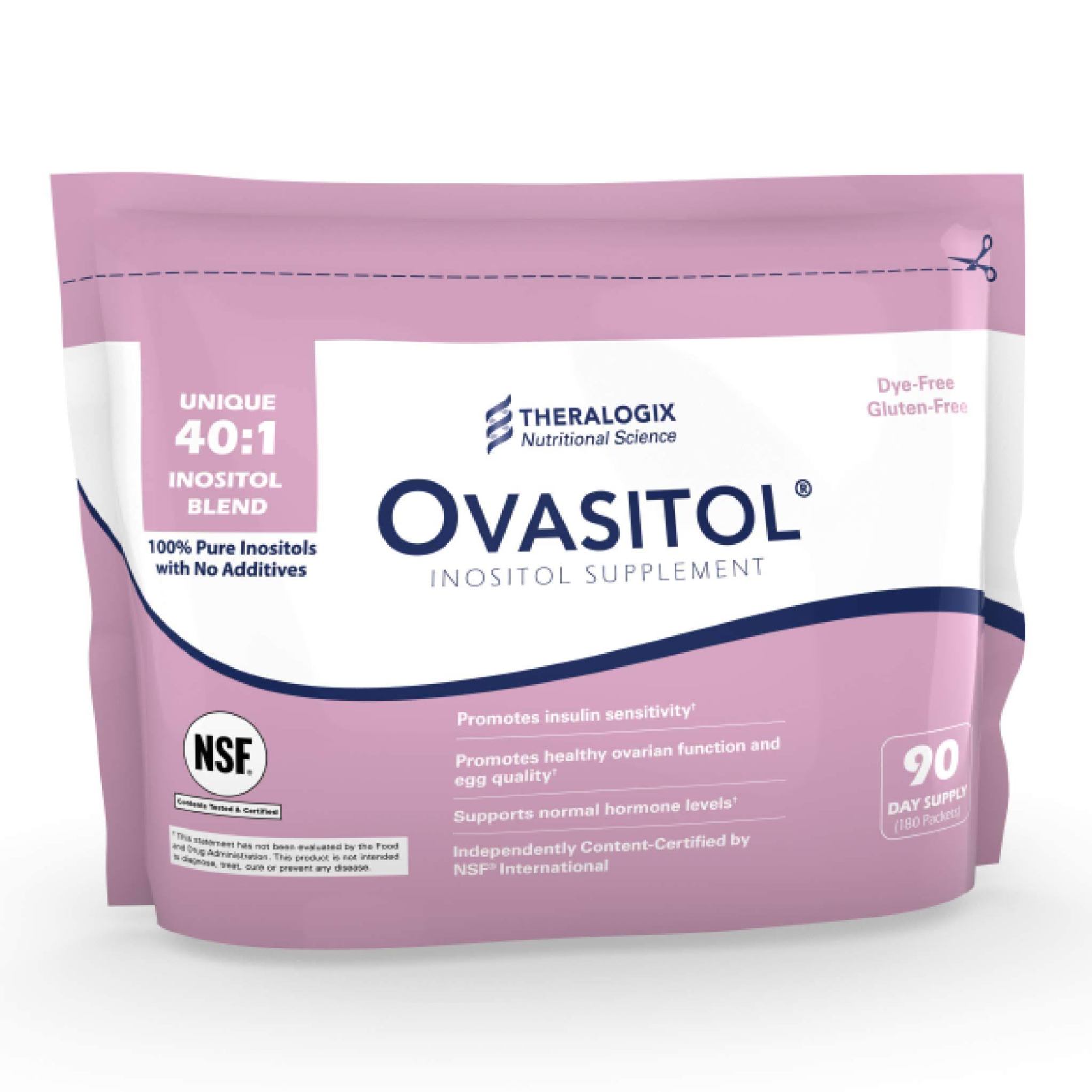 Ovasitol Inositol Powder Supplement - 180 packets