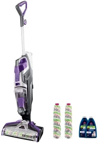 Bissell Crosswave Pet Pro All in One Wet Dry Vacuum Cleaner, 2306A and Bissell 1789G MultiSurface Floor Cleaning Formula(80 oz)