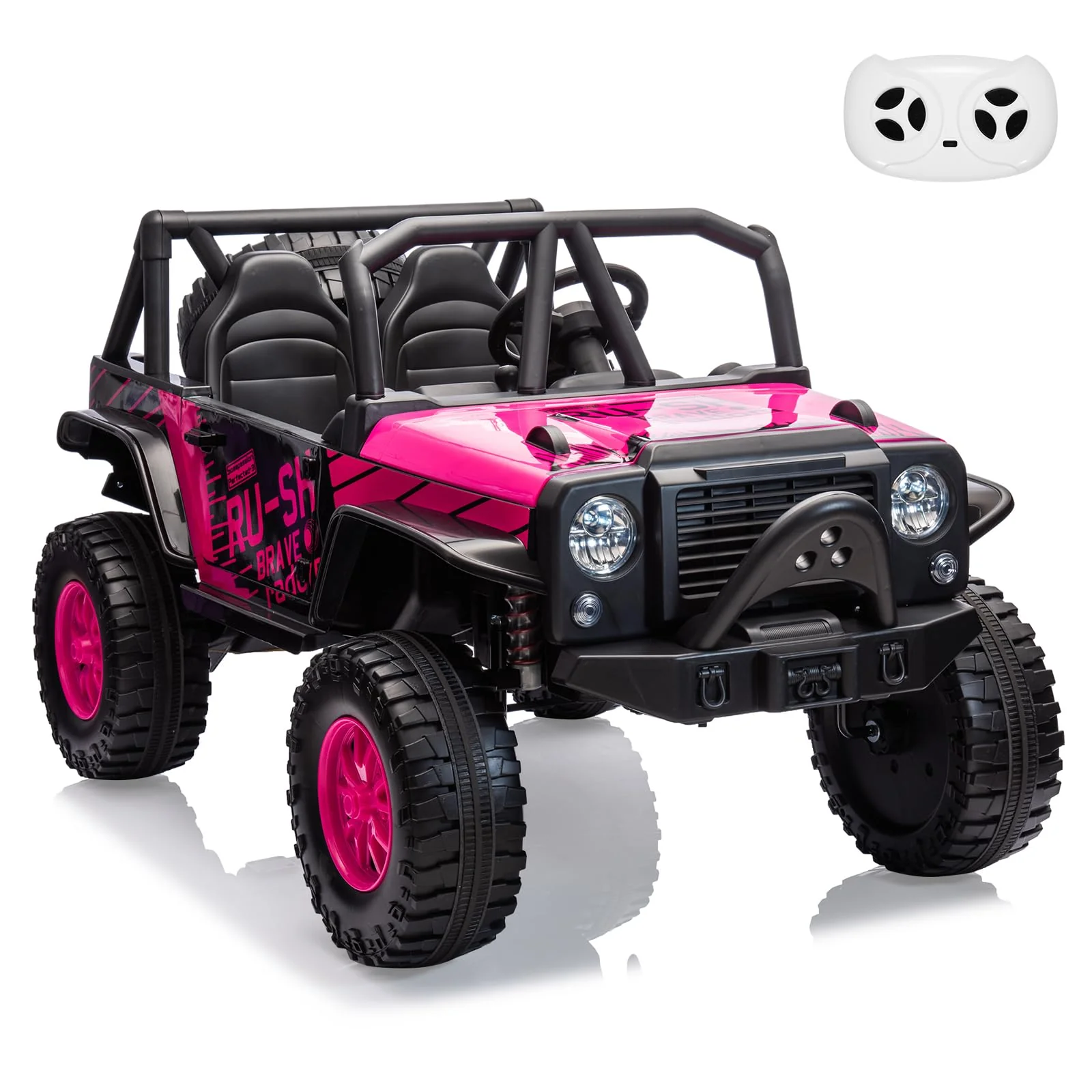 Garvee 2-Seater Ride On Truck for Kid, 24V Battery Powered Kids Car with Remote Control, 19