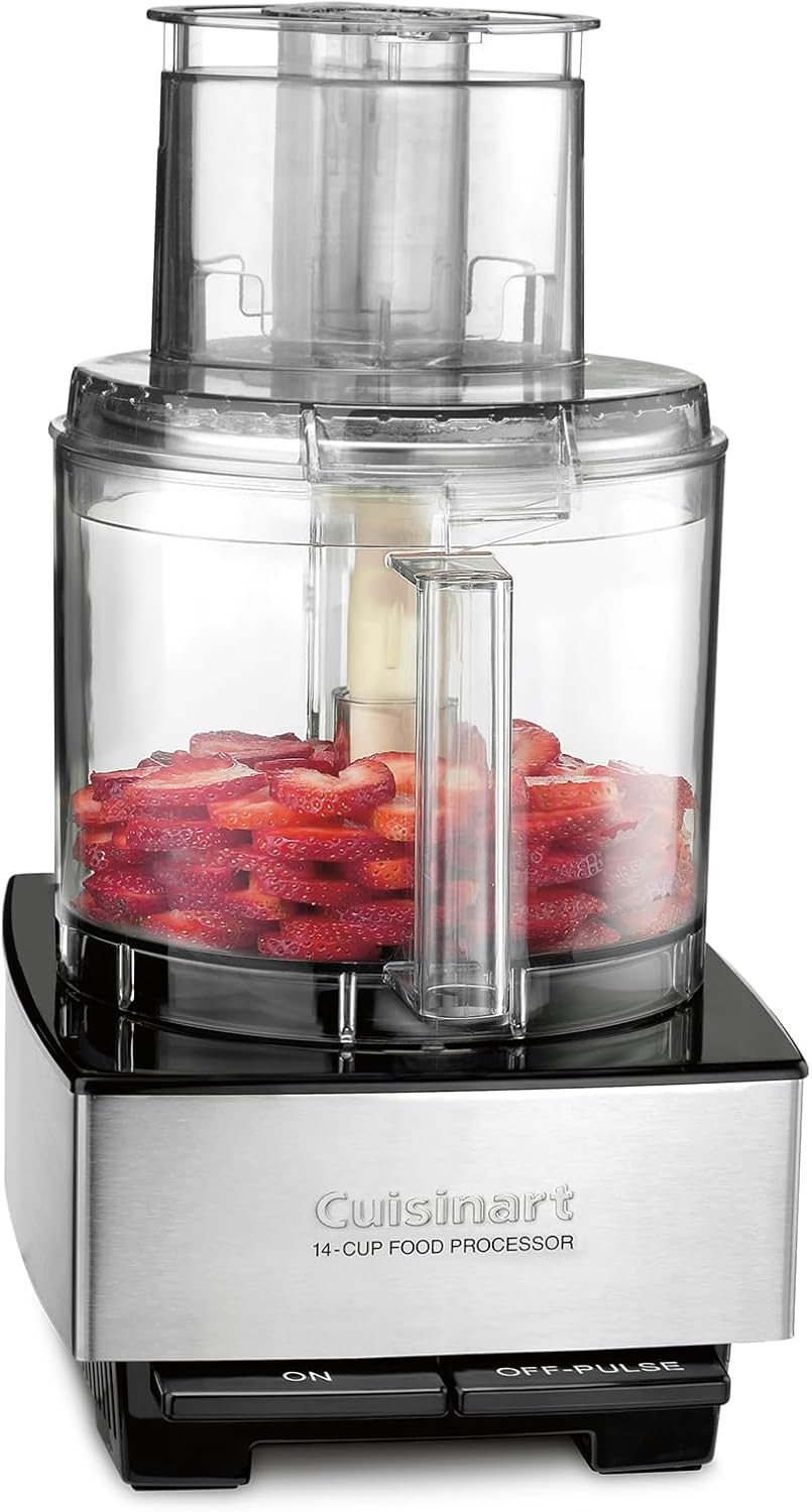 2026 Cuisinart Food Processor 14-Cup Vegetable Chopper for Mincing  Dicing  Shredding  Puree & Kneading Dough  Stainless Steel  DFP-14BCNY