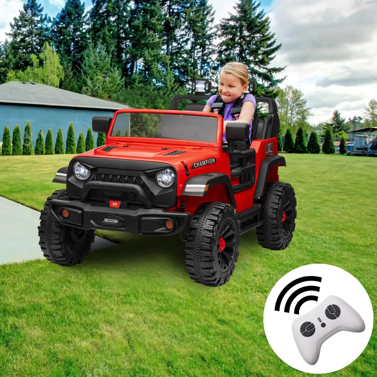 Garvee 24V Ride On Car 2 Seater For Kids Age 3+ , XL Electric Vehicles for Big Kids with 20