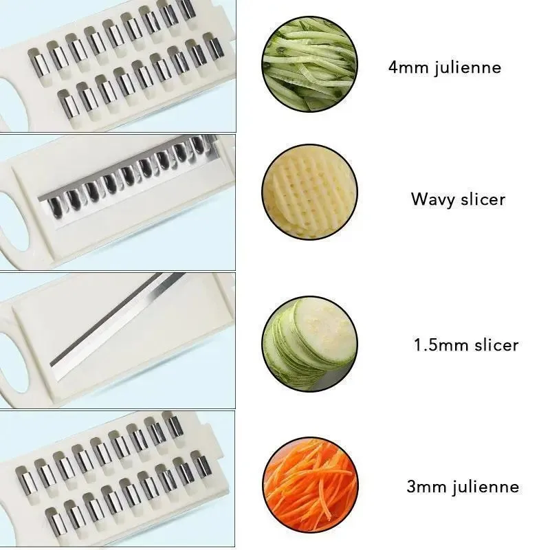 Mandoline Slicer Julienne Cutter Vegetable Potato Grater Egg Separator