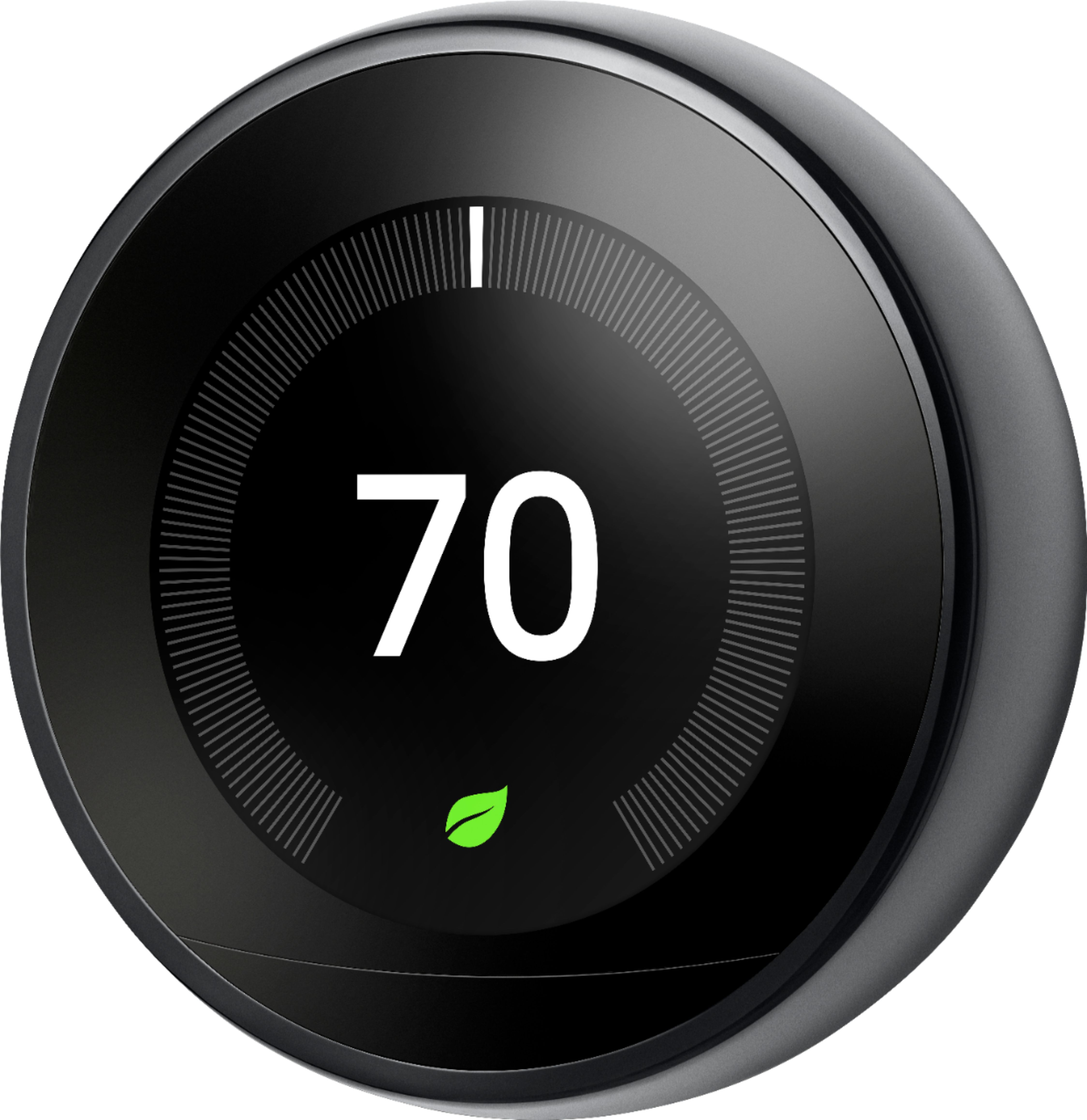 2026 Google – Geek Squad Certified Refurbished Nest Learning Smart Programmable Wi-Fi Thermostat – Black