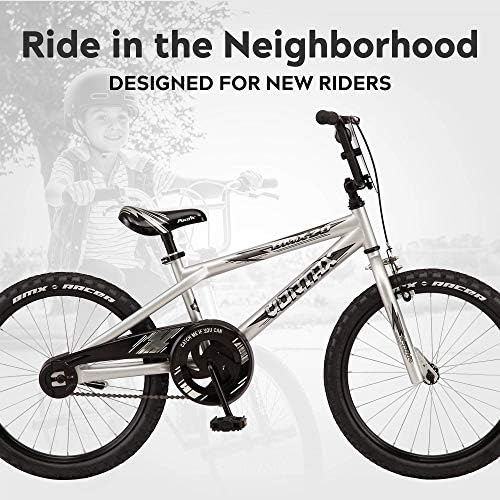 2026 Pacific Vortax BMX Style Kids Bike for Boys and Girls  Single Speed  12 to 20-Inch Wheel Option  Adjustable Seat  Durable Frame  Number Plate Handlebar  Easy to Stop Brakes  Designed for New Riders