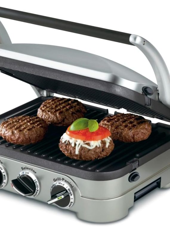 2026 Cuisinart Panini Press  Stainless Steel Griddler  Sandwich Maker & More  5-IN-1  GR-4NP1