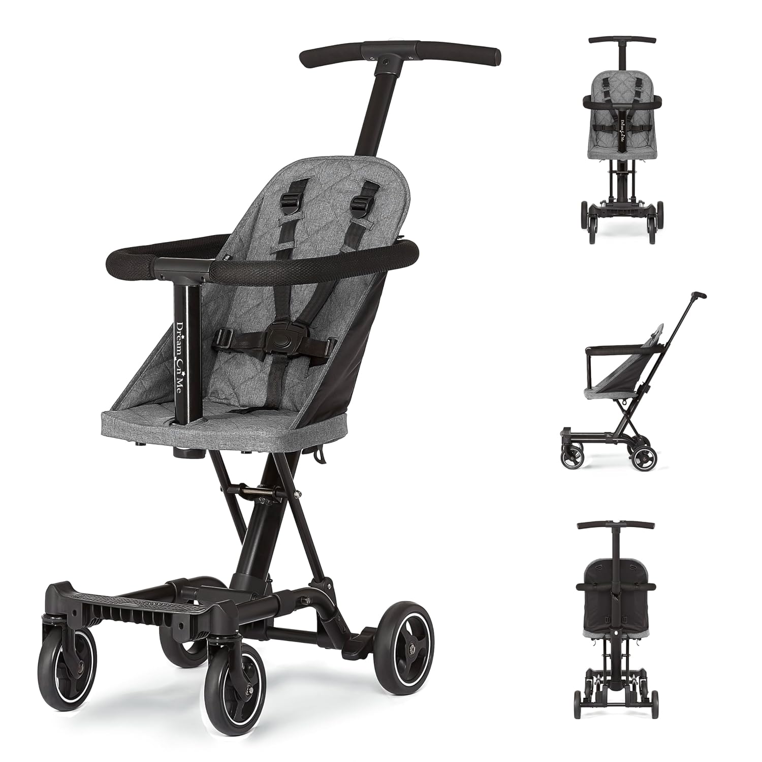 2026 Lightweight And Compact Coast Rider Stroller With One Hand Easy Fold  Adjustable Handles And Soft Ride Wheels  Grey