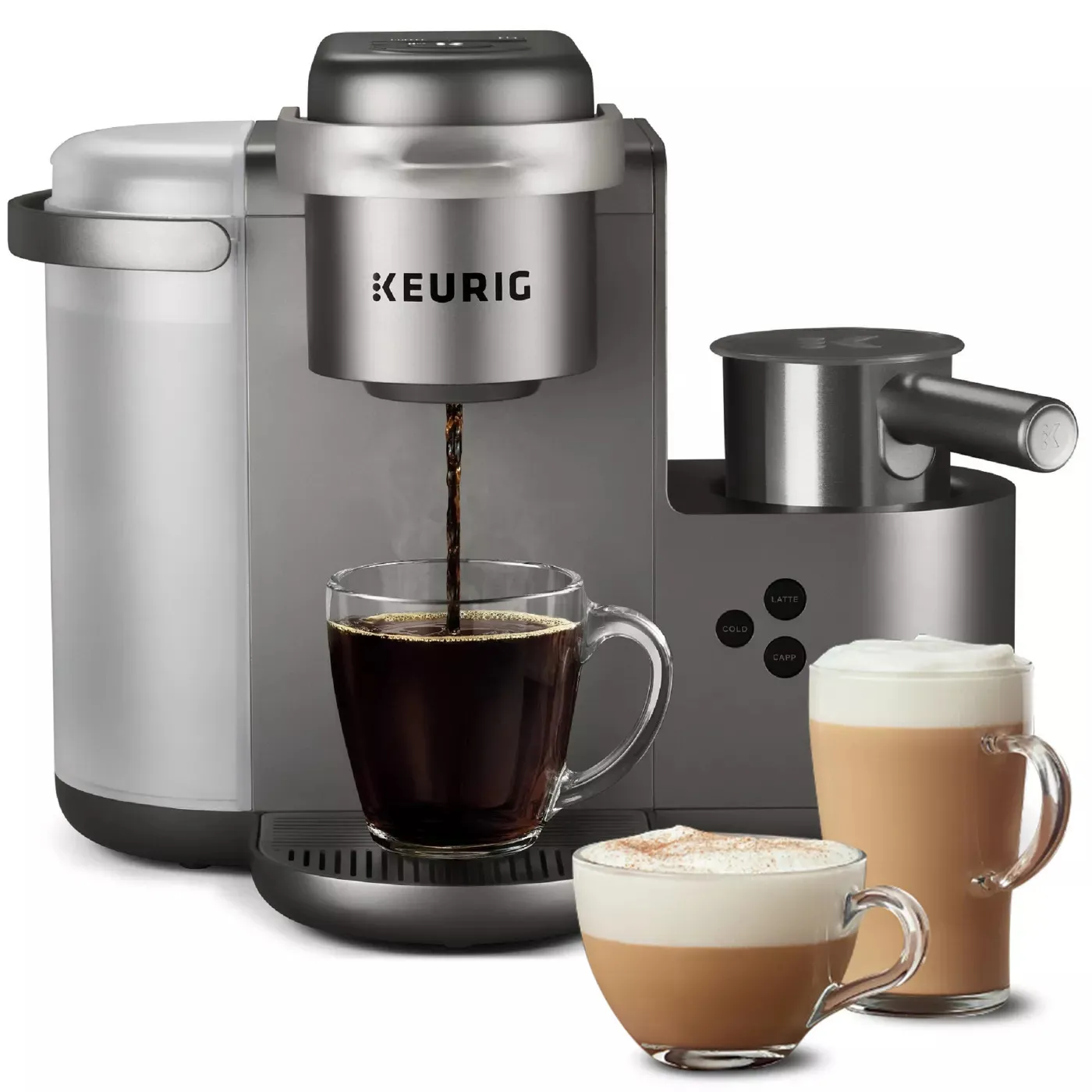Keurig K-Cafe Special Edition Single-Serve K-Cup Pod Coffee, Latte and Cappuccino Maker – Nickel