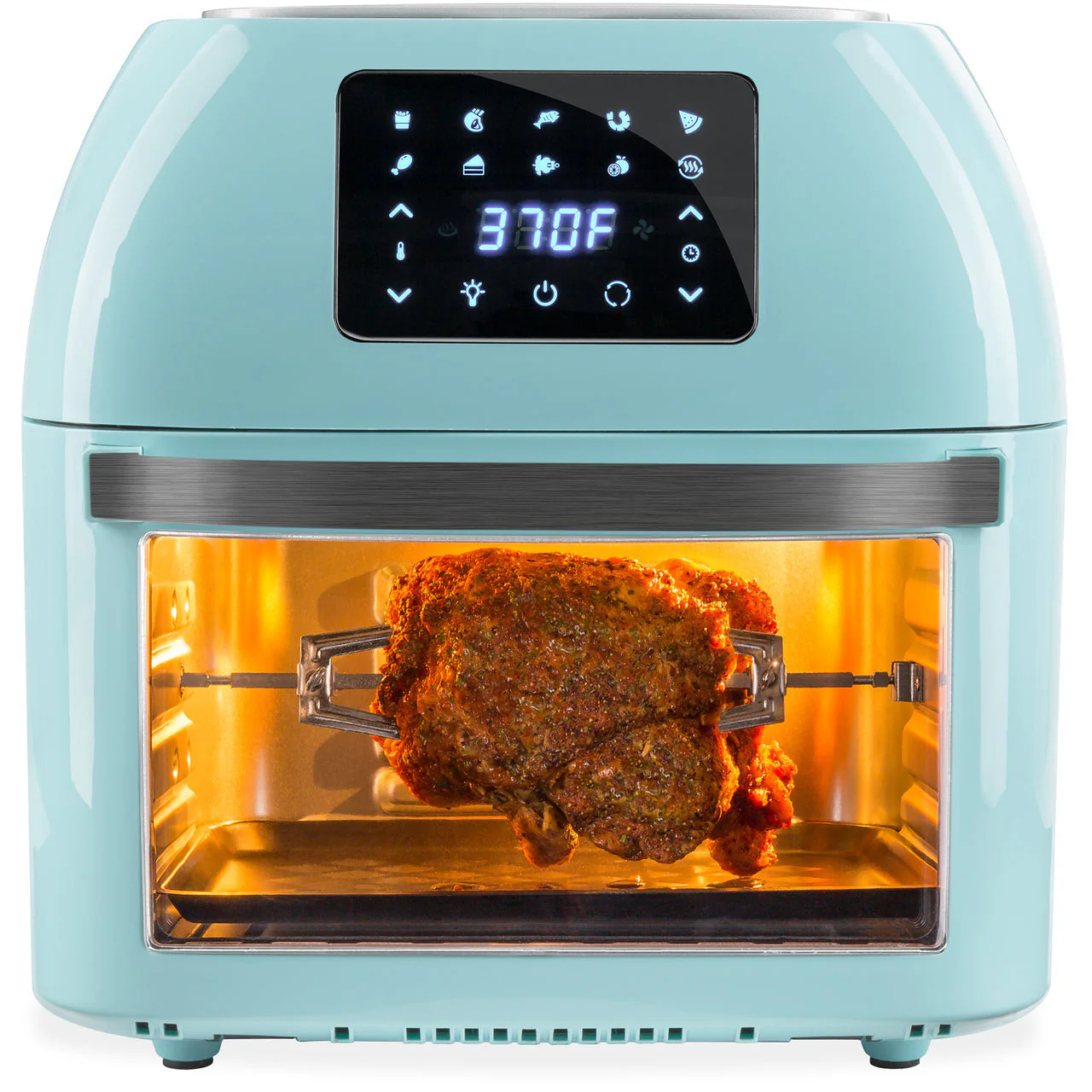 Best Choice Products 16.9qt 1800W 10-in-1 Family Size Air Fryer Countertop Oven, Rotisserie, Dehydrator - Blue