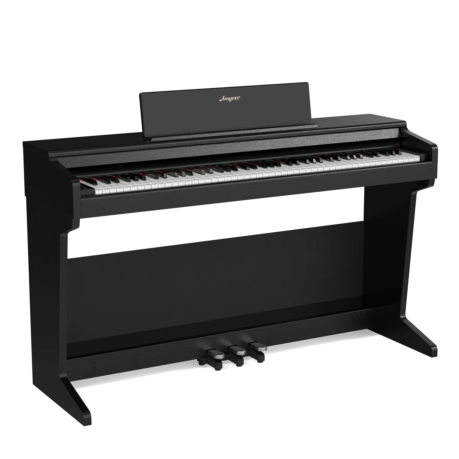 Garvee Digital Piano, Full Size 88 Key Weighted Hammer Professional Home Digital Piano, Stand Electric Piano for Beginner/Adults with Furniture Stand, Three Pedal, Power Supply, MIDI (With Stool) - Without Stool